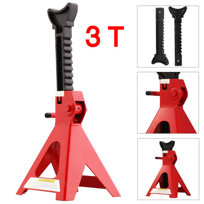 2X 3 Ton Axle Stands Floor Jack Heavy Duty Lifting Capacity Stand Car Caravan UK