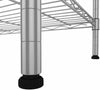 6 Tier Silver Metal Storage Rack/Shelving Wire Shelf Kitchen/Office Unit Stand