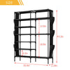 9 Tiers Shoe Rack Storage Shelf Display Stand Organiser Bookself Cabinet Black U