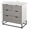 Modern Wooden Chest of 4 Drawers Sideboard Dresser for Bedroom Living Room