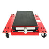 500kg Motorcycle Motor Bike Stand Scissor Lift Jack Workshop Heavy Duty Wheels