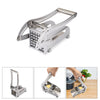 Potato Chipper French Fries Slicer Chip Cutter Chopper Maker 2 Blades Stainless