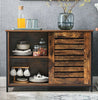 Vintage Industrial Cupboard Console Table Slim Hallway Cabinet Unit Sideboard