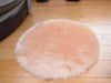 Small Plain Circle Round Circular Circles Soft Fluffy Fake Sheepskin Rugs Cheap