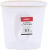 2 Clear Plastic Cereal Storage Container Click Open Lid Pasta Rice Dry 2.4L 4L