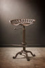 2x Adjustable Vintage Tractor Seat Bar Stool Rustic Cast Iron Industrial Chair