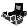 Large Vanity Case Beauty Box Make up Cosmetic Nail Storage Travel Lockable+ Key