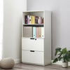 Filing Cabinet Freestanding Display Cabinet Filing Cabinet with 2 Drawer 1 Shelf