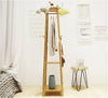 Wooden Coat Rack Hat Jacket Bag Clothes Rail Stand Hanger Room Storage Shelves