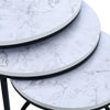 Nesting Table 2/3pcs Round Nested Side End Coffee Table Lamp Stand Living Room