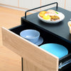 Rolling Kitchen Storage Trolley Cart Cupboard Island Shelves With Locking Wheels