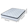 Memory Foam Luxury Matress Pocket Spring Mattress Orthopaedic 191*90*26cm White