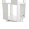 Slim Tower Bookcase Corner Wooden Bookshelf Tall Book CD Shelf Rotating Display