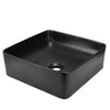 Matte Black Bathroom Basin Sink Ceramic Bowl Vanity Counter Top Cloakroom