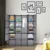 20-Cube DIY Plastic Wardrobe Cupboard Closet Cabinet Organizer Storage Furniture