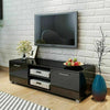 Modern TV Cabinet High Gloss Stand Unit with Shelves Doors Living Room Furniture