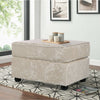 Upholstered Sofa Armchair Footstool Ottoman Large Side Table Pouffe Crush Velvet