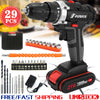 21V Cordless Drill Driver Set Li-ion Battery Electric Screwdriver 29 PCS