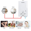 8L Tankless Gas Hot Water Heaters LPG Propane Instant Boiler Camping Van Shower