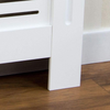 Vida Designs Milton Radiator Cover Modern White Painted MDF Cabinet, Small