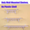 Modern Shelves 4/5 Tier Storage Shelf Tubes Display Plastic Shelving Units