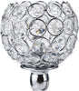 Silver 3 Arms Crystal Tea Light Candle Holders Centerpieces Table Candelabras UK
