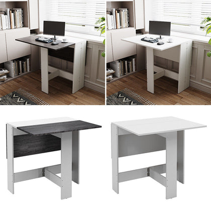 Modern Narrow Kitchen Breakfast Wooden Dining Table Folding Desk Drop Leaf Table