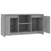 Small Grey Modern TV Stand Media Storage Cabinet Shelf Unit Cupboard Doors Room