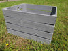 3 PACK - Large Wooden GREY Crate Apple Box Storage Display Unit Vintage