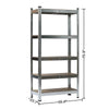 Strong 5 Tier Garage Shelves Shelving Unit Racking Boltless Heavy Duty Storage