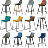2X Bar Stools PU/ Velvet/ Fabric Breakfast Stool Chairs Kitchen Pub Grey Brown