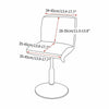 Bar Stool Chair Cover Floral Printed Front Desk Seat Chairs Protector Covers UK