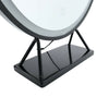 White Dressing Table with LED Mirror Vanity Stool 2 Drawers Storage Makeup Desk