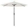 Patio Umbrella Parasol Sun Shade Garden Aluminium Cream White 2.7M
