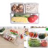 5PCS/PACK Fridge Storage Box with Lid Handle Clear Food Container Plastic Boxes