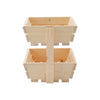 2/3 Tier Fruit Vegetable Wood Stand Storage Basket Holder Display Rack Organiser