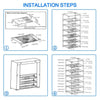Shoe Rack 10 Tier Cabinet Storage Organiser Stand Shelf 27 Pairs Dustproof Black