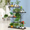 5 Tiers Metal Plant Stand Flower Pot Holder Display Shelf Bonsai Rack Decor