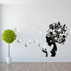 Walplus Wall Sticker Beauty Lady with Swarovski Crystal Bedroom Home Decorations