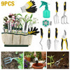 10pcs Gardening Tools Set Gift Garden Hand Tool Kit DIY Non Slip Ergonomic
