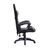 Grey Ergonomic Gaming Chairs Faux Leather Adjustable Swivel Computer Desk Chair