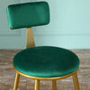 2x Velvet Bar Stools Bar Chairs Breakfast Dining Stools Home Office Kitchen Bar