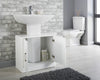 Modern White Under Sink Bathroom Storage Cabinet Cupboard Vanity Unit Undersink