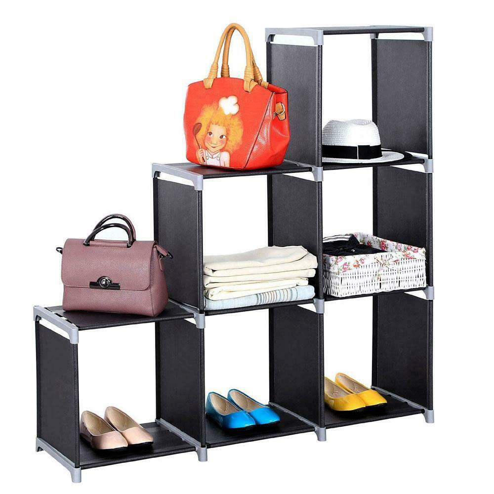 6,9 Cube Bookcase Shelving Display Shelf Storage Unit Home Organizer UK Stock