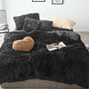 Teddy Bear Fleece Duvet Covers Quilt Cover Set Fluffy Warm Cosy Bedding Sets