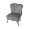 Tufted Cocktail Velvet Accent Dining Chair Shell Scallop Seat Armchair Children