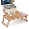Portable Folding Tray Desk Computer Table Sofa Notebook Breakfast Bed Stand Wood