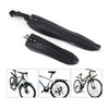 2pcs Bicycle Mud Guard Set Mountain Bike Mudguards MTB Front Rear Fenders Wings (Black)