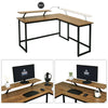 L-shaped Computer Desk Corner PC Desk Writing Study Table Workstation Industrial