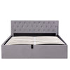 Ottoman Storage Bed Gas Lift Up 4ft6 Double Size Fabric Bed Frame No Mattress